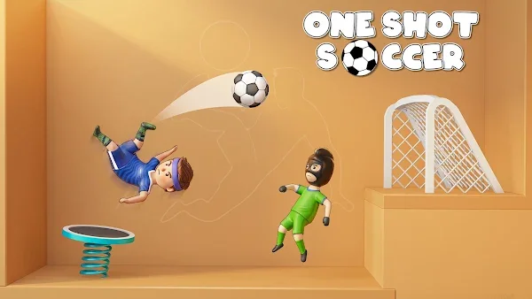 One Shot Soccer: Swipe & Score screenshot