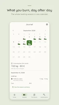 Pellio — pellet stove log screenshot