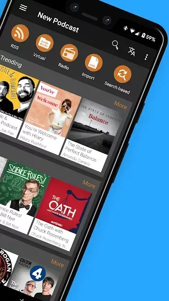 Podcast & Radio Addict screenshot 1