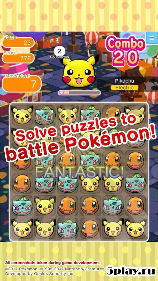 Pokemon Shuffle Mobile screenshot 1