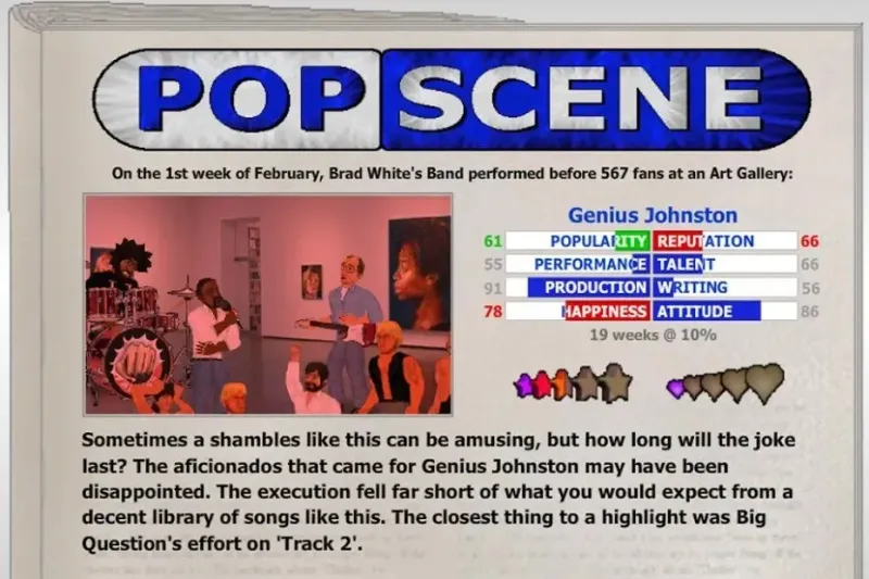 Popscene (Music Industry Sim) 1.24 screenshot 3