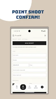 ProofOF: Receipt & Warranty screenshot