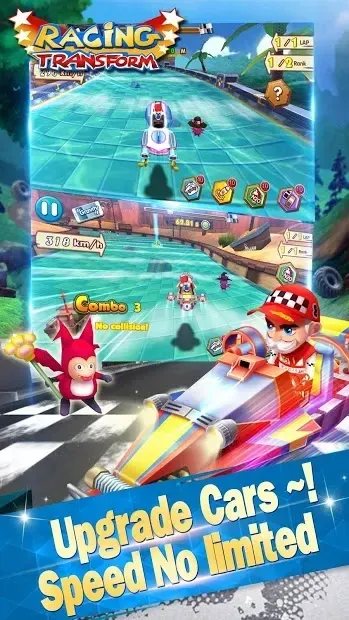 Racing Transform - Skyland Race 1.0.1 screenshot 2