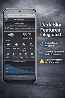 Rain Gauge App & Dark Sky Tech screenshot
