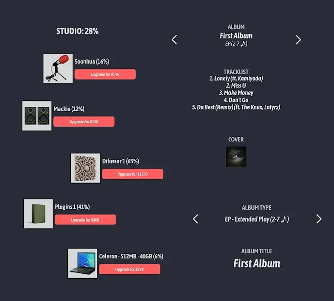 Rapper Simulator - Rap career game, rap life 20.8.22 screenshot 4