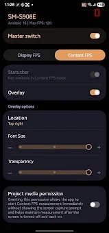 Real-time FPS Monitor screenshot