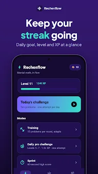 Rechenflow Mental Math screenshot