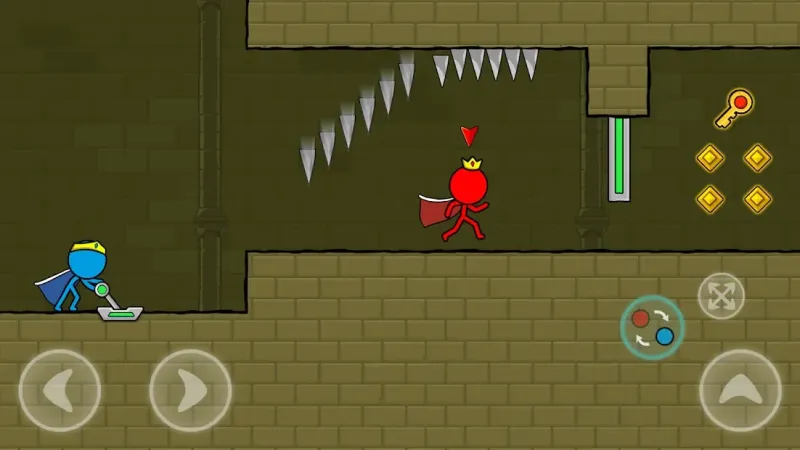 Red and Blue Stickman : Animation Parkour 1.2.2 screenshot 4