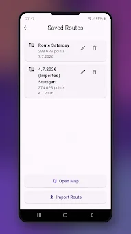 Route Trace GPS Recorder screenshot