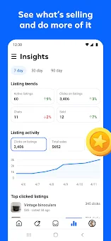 Seller, a Facebook app screenshot