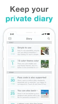 Simple Diary Journal with Lock screenshot