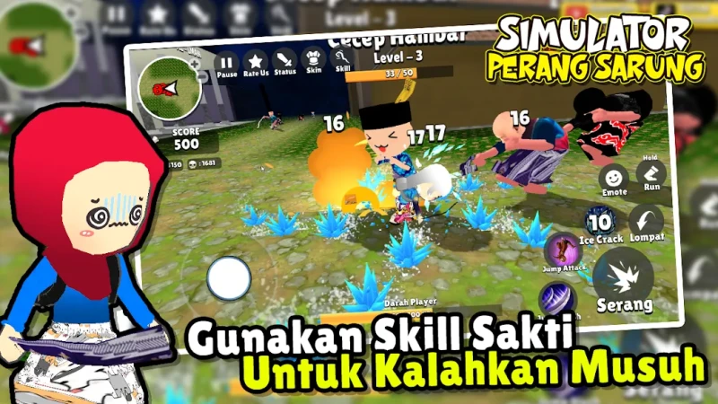 Simulator Perang Sarung 3D screenshot