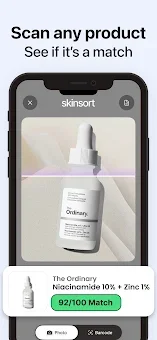 SkinSort - Skincare Scanner screenshot