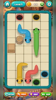 Snake Trails: Color Puzzle screenshot