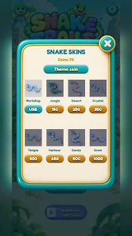 Snake Trails: Color Puzzle screenshot