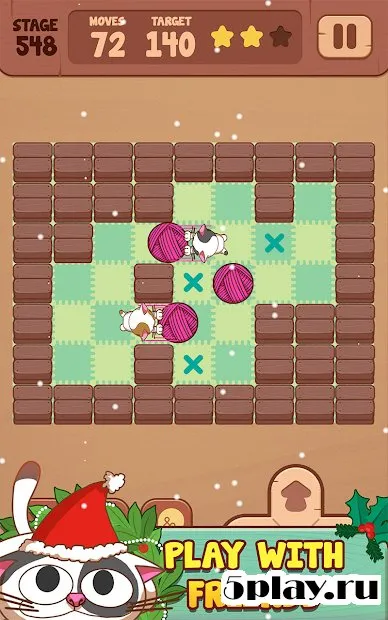 Sokoban Sweet Roll Of Wool - Push Maze Puzzle screenshot 3