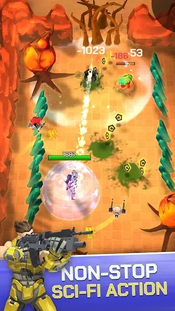 Spacelanders: 3D Sci-Fi Shooter RPG 1.3.8 screenshot 1