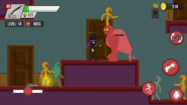 Stick vs Zombies: Platformer screenshot
