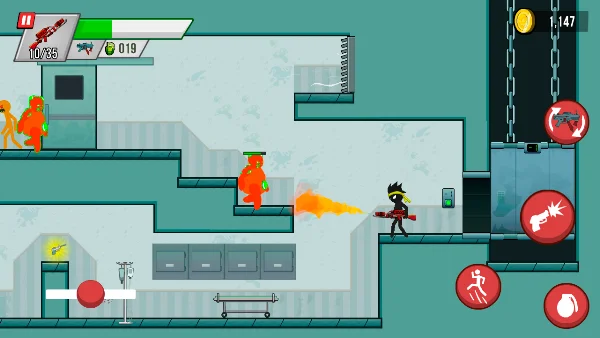 Stick vs Zombies: Platformer screenshot