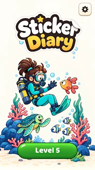 Sticker Diary: Puzzle Game screenshot