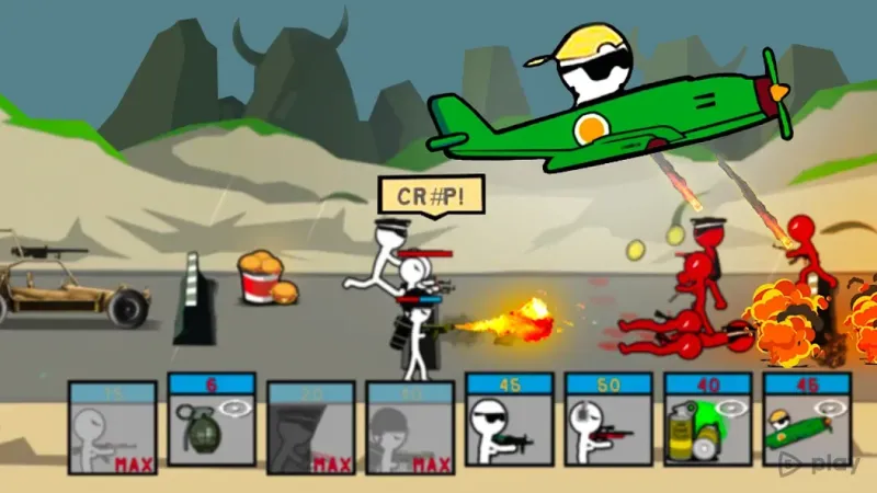 Stickman Army: битва наследия мировой войны 2.3 screenshot 2