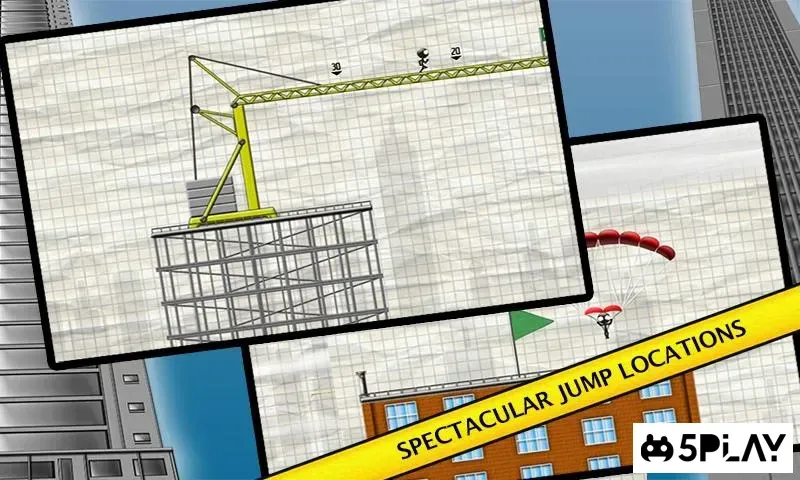 Stickman Base Jumper screenshot 1