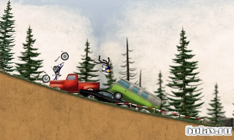 Stickman Downhill Motocross screenshot 3