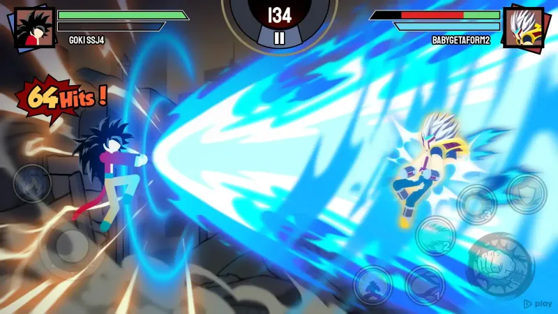 Stickman Warriors - Super Dragon Shadow Fight 1.9.8 screenshot 2