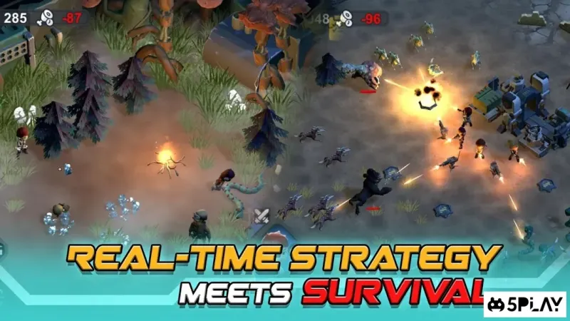 Strange World - Offline Survival RTS Game screenshot 1