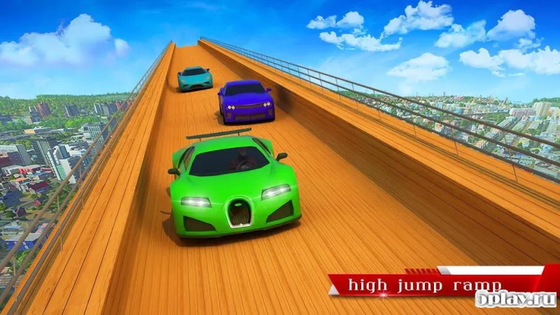 Super Speed ​​Hero Mega Ramp Racing Stunts screenshot 2