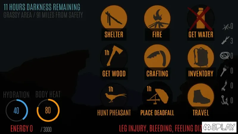 Survive - Wilderness survival screenshot 1