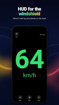Tacho: GPS Speedometer & HUD screenshot
