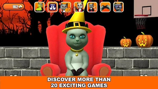 Talking Cat Leo Halloween Fun screenshot
