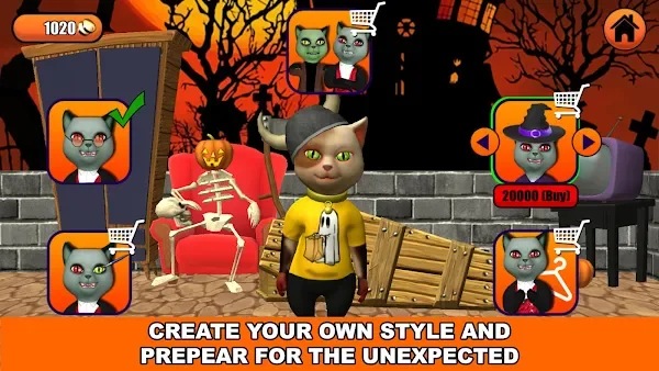 Talking Cat Leo Halloween Fun screenshot