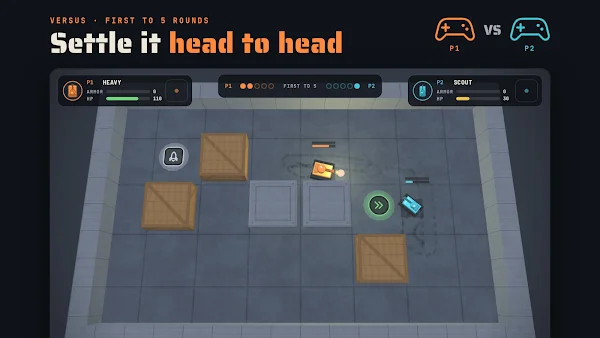 Tank Duel: 2 Player Battle screenshot