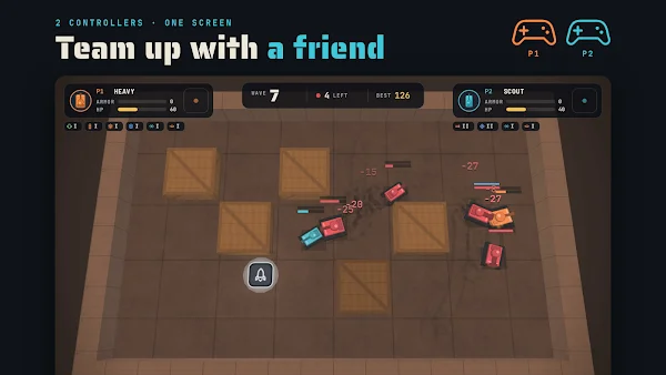 Tank Duel: 2 Player Battle screenshot