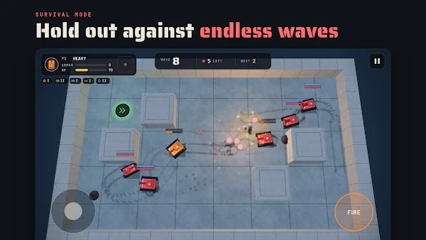 Tank Duel: 2 Player Battle screenshot