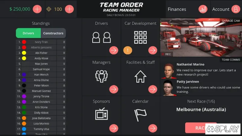 Team Order: Racing Manager screenshot 3