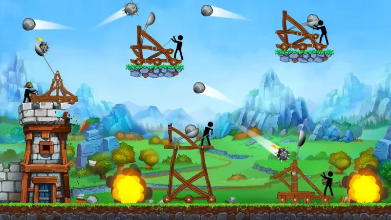 The Catapult — King of Mining Epic Stickman Castle 1.0.1 screenshot 2