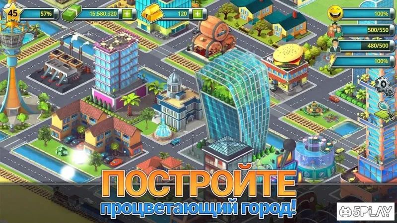 Town Building Games: Tropic City Construction Game screenshot 1