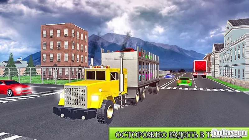 Transport Car Carrier Cargo Truck Simulation screenshot 4