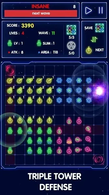 Triple Tower Defense 1.0.2 screenshot 4