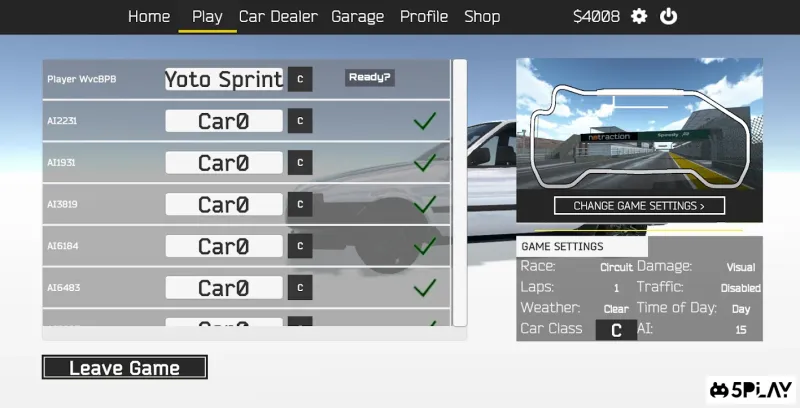 Tuner Z - Car Tuning and Racing Simulator 0.9.6.4.6 screenshot 3