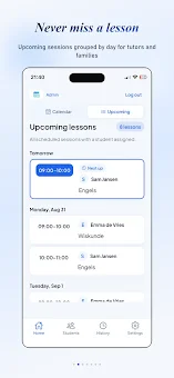 TutorPlanning screenshot