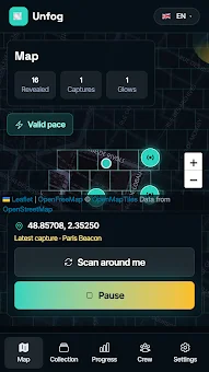 Unfog: a walking fog game screenshot