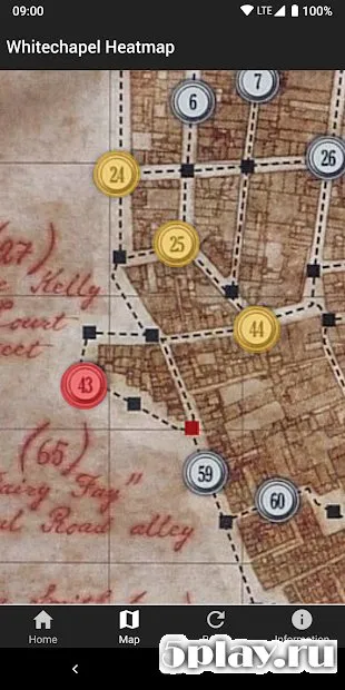 Whitechapel Heatmap screenshot 3