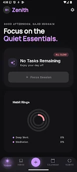 Zenith: Tasks & Habits screenshot