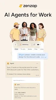 Zenzap: AI Agents for Work screenshot