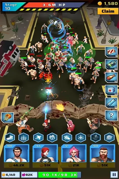 Zombie Defender: Idle TD & Mow zombies 1.0.7 screenshot 4