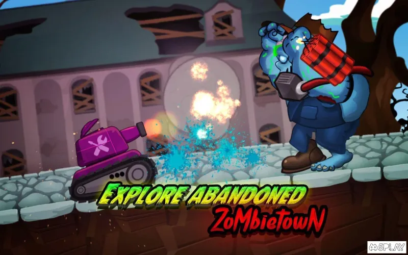 Zombie Survival Games: Pocket Tanks Battle screenshot 2